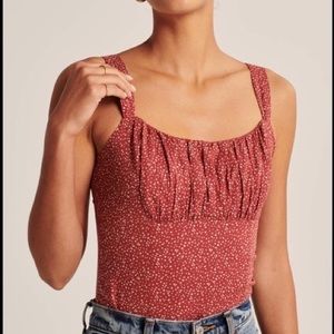 A&F Ruched Cami Bodysuit